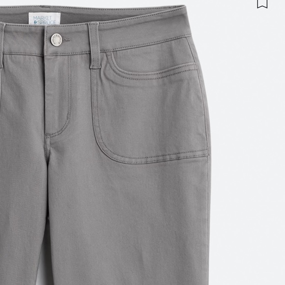 STITCHFIX $78 Market & Spruce gray Zita jogger chino pants, 6. - Picture 3 of 10